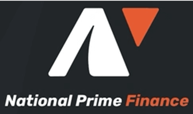 National Prime Finance logo on dark background.